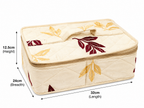 Jewellery Organizer Box with 6 Clear Zipper Pouches & Satin Storage Case