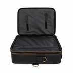 Makeup Bag Cosmetic Makeup Train Case Artist Makeup Organizer Professional Portable Storage Bag for Women Girl Waterproof EVA Adjustable Dividers Large Black