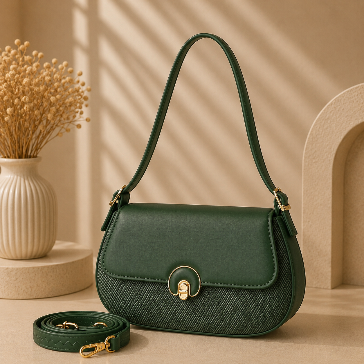 Classic Elegance Flap Sling Bag for Women