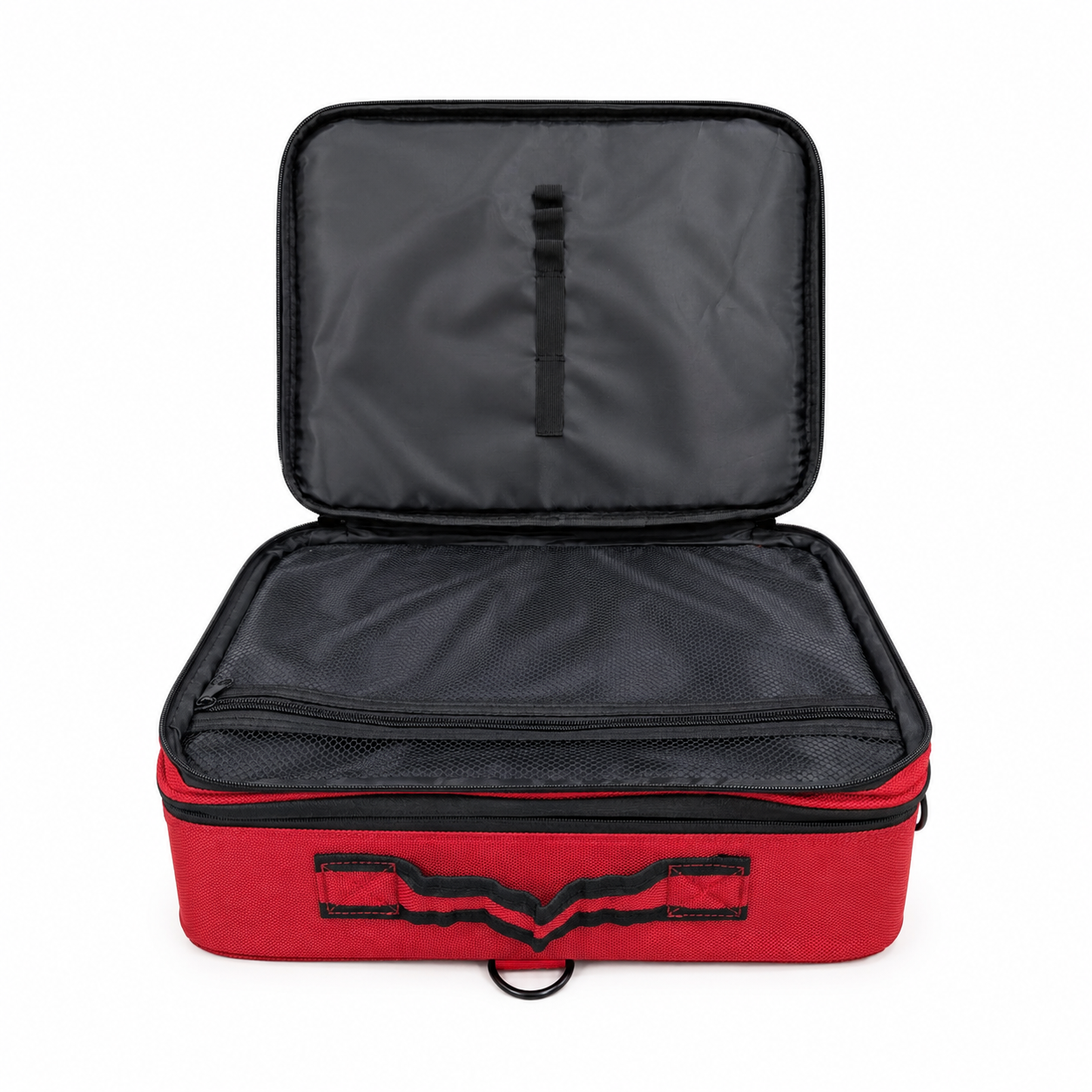 Multi-Purpose Organizer Case with Adjustable Dividers, Red, 42x30x14 cm