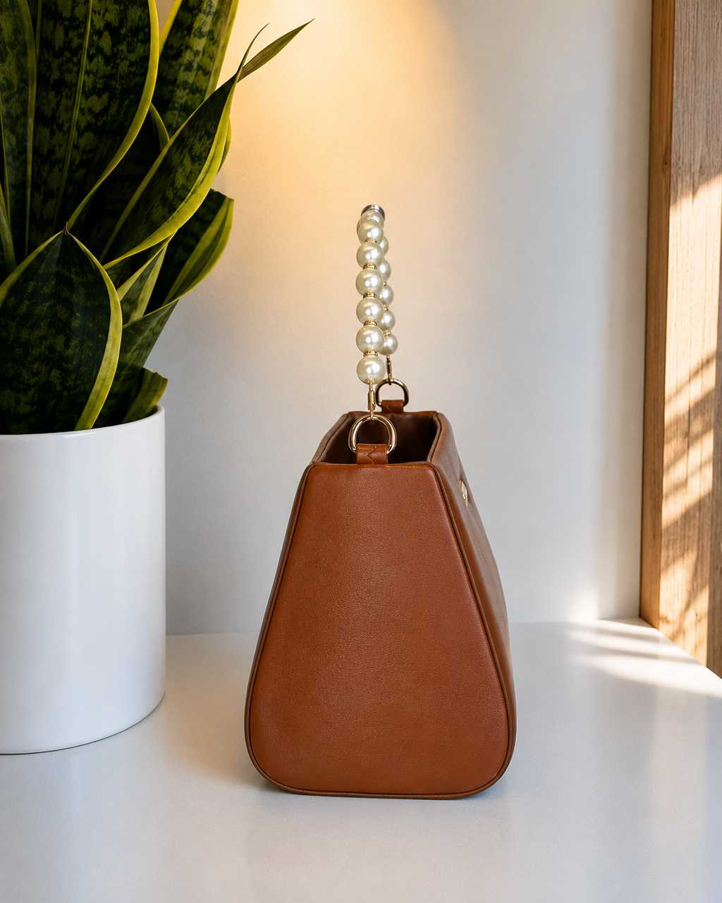 Pearl Grace Top Handle Sling Bag