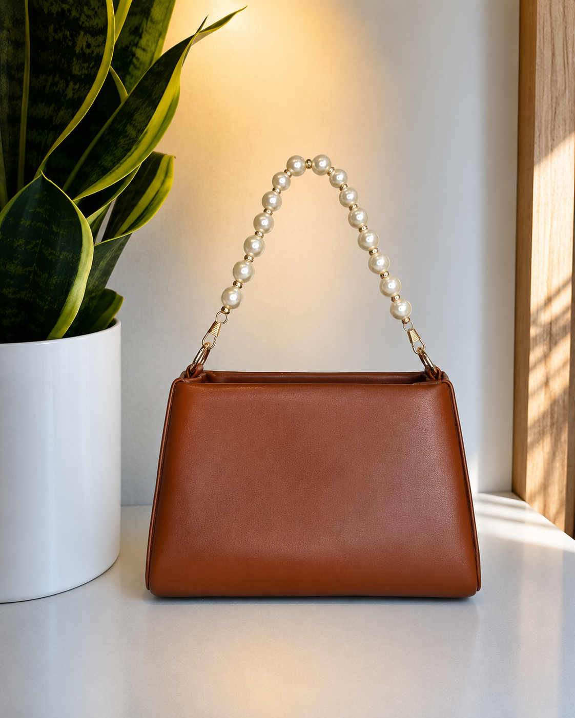 Pearl Grace Top Handle Sling Bag