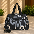 Urban Alphabet Print Travel Duffle Bag