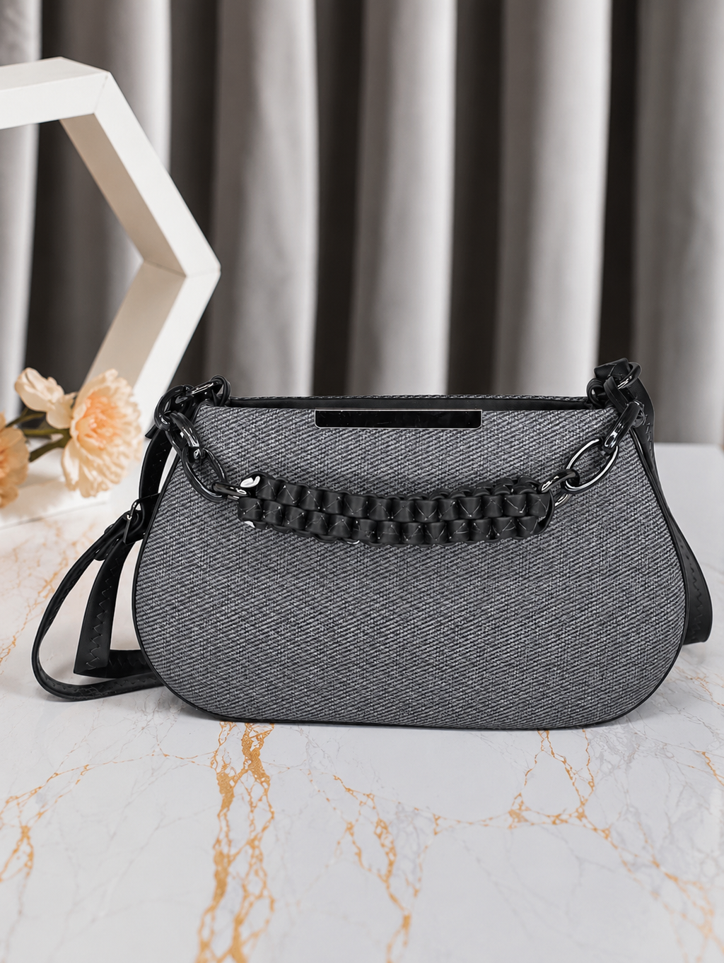 Urban Weave Sling Bag for Women