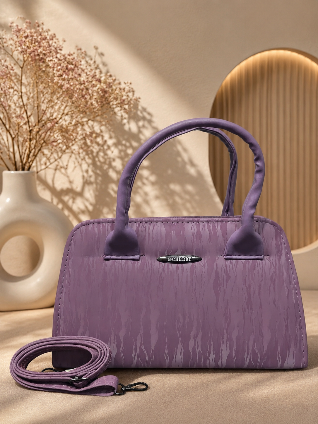 B Cherrry Elegant Textured Sling Bag for Women