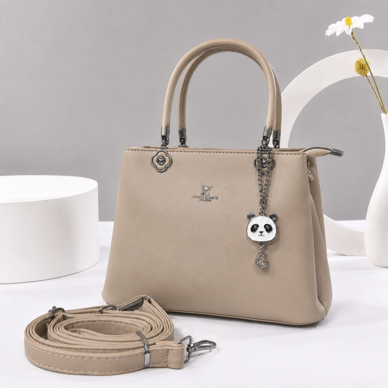 Elegant Panda Charm Handbag