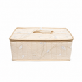 Jewellery Organizer Box with Multiple Storage Pouches & Satin Fabric