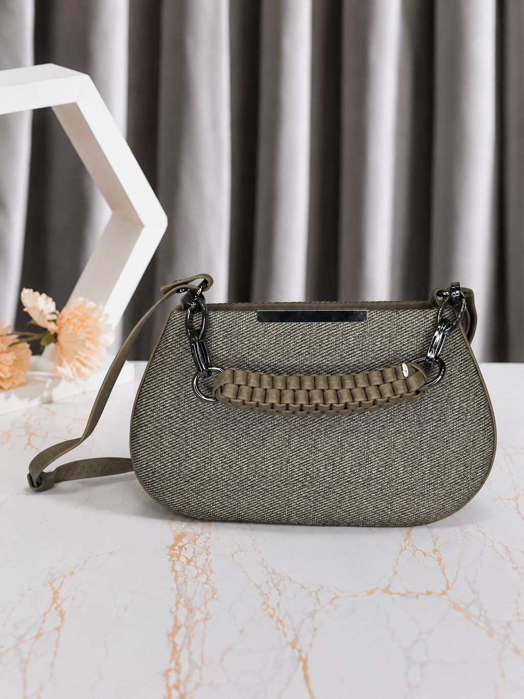 Urban Weave Sling Bag for Women