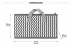 Wardrobe Organizer for Clothes Storage | Foldable Storage Box (48 × 30 × 22 cm) | Rust-Free & Odour-Free | Stackable Multipurpose Fabric Organizer for Wardrobe, Closet, Home & Office