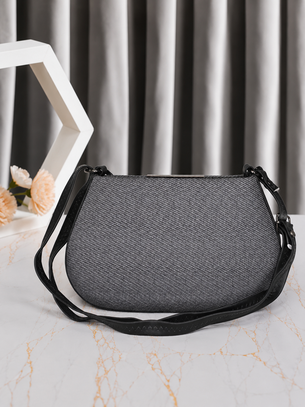 Urban Weave Sling Bag for Women