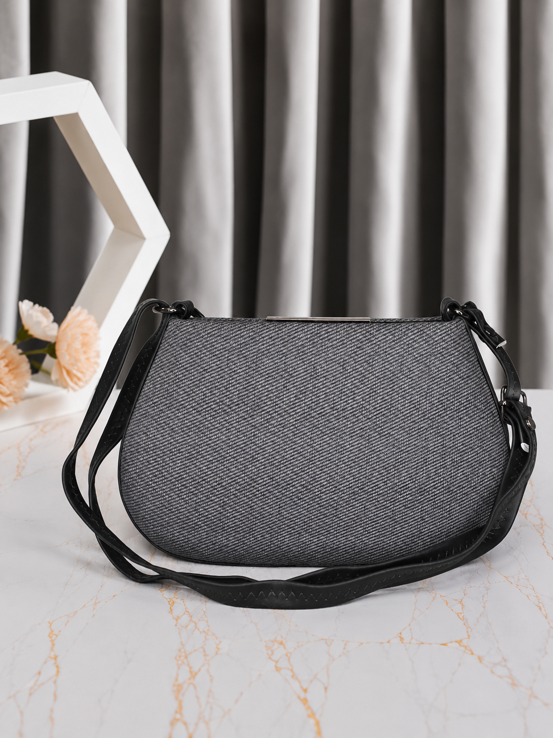 Urban Weave Sling Bag for Women