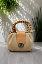 Bagitto Luxe Weave Top Handle Sling Bag for Women