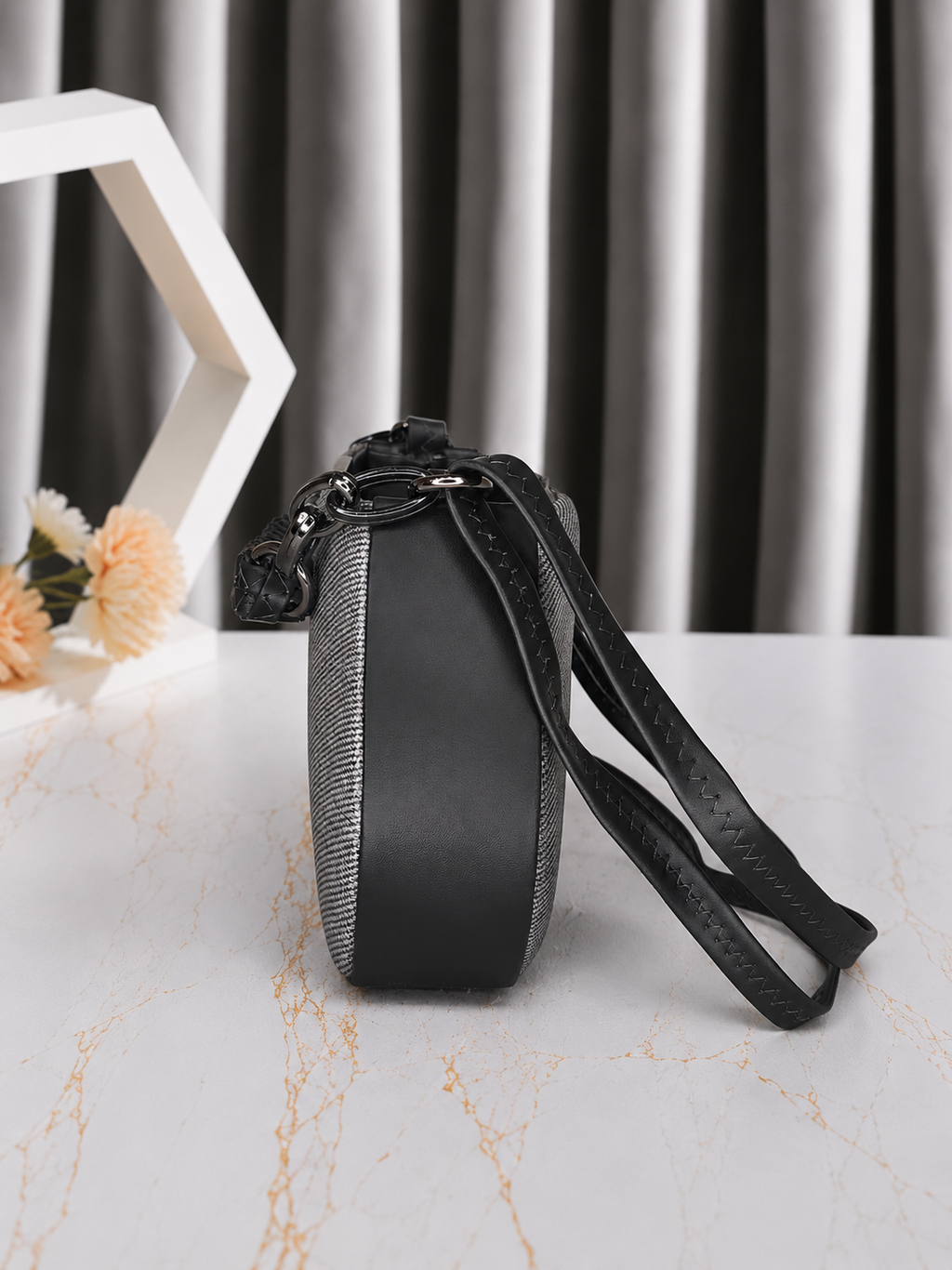 Urban Weave Sling Bag for Women