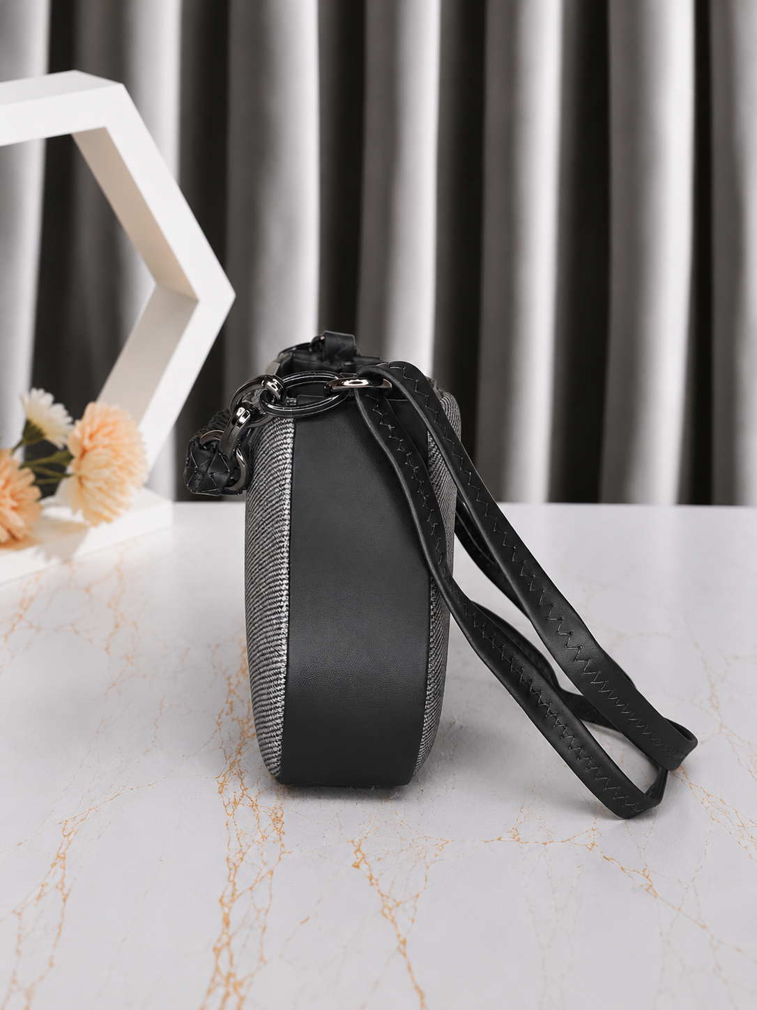 Urban Weave Sling Bag for Women