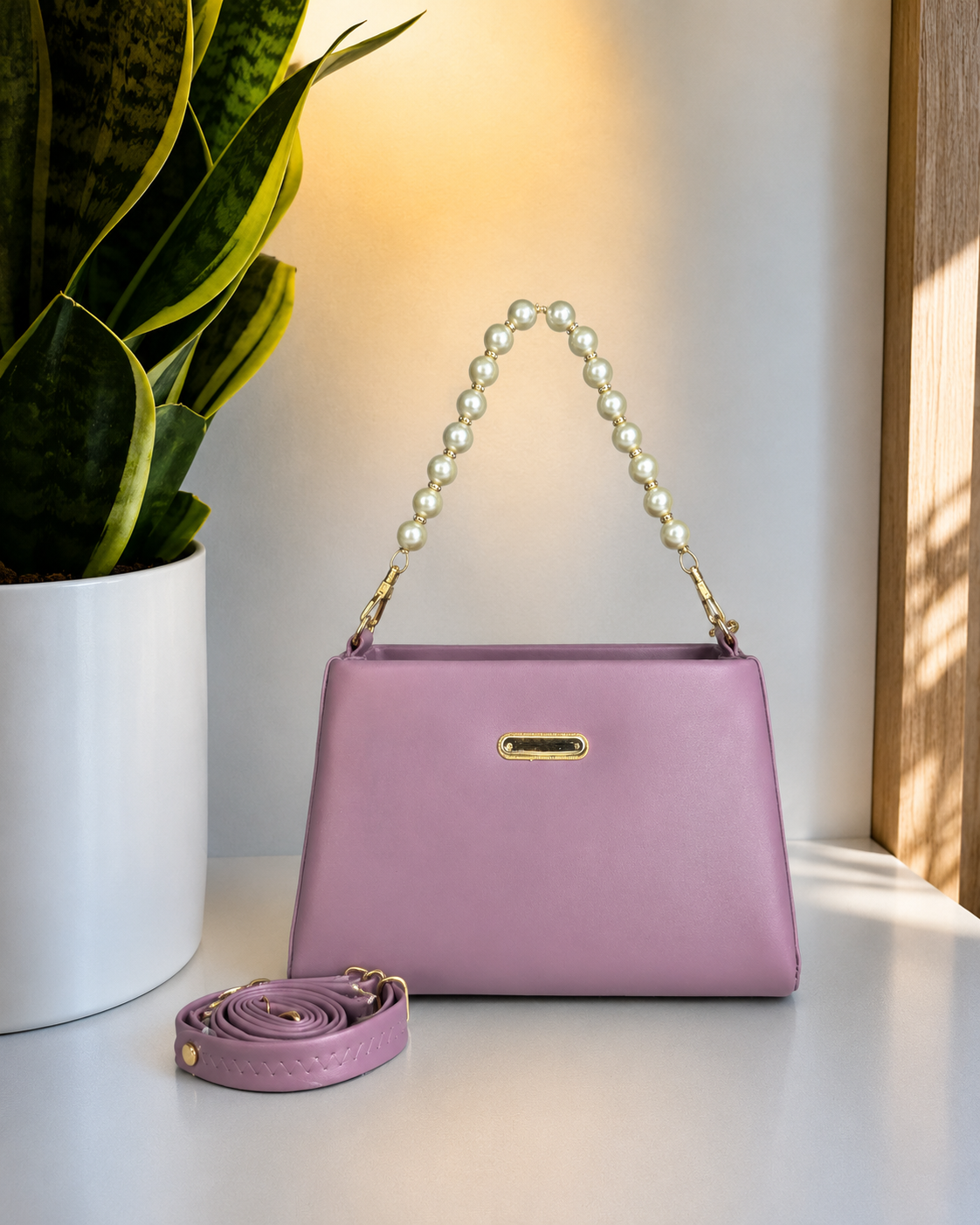 Pearl Grace Top Handle Sling Bag