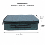 Faux Leather Makeup Organizer Bag for Women, Girls & Bride - Travel Cosmetic Kit Storage Organiser - Toiletry Vanity Box with Adjustable Compartment (Green Diamond)