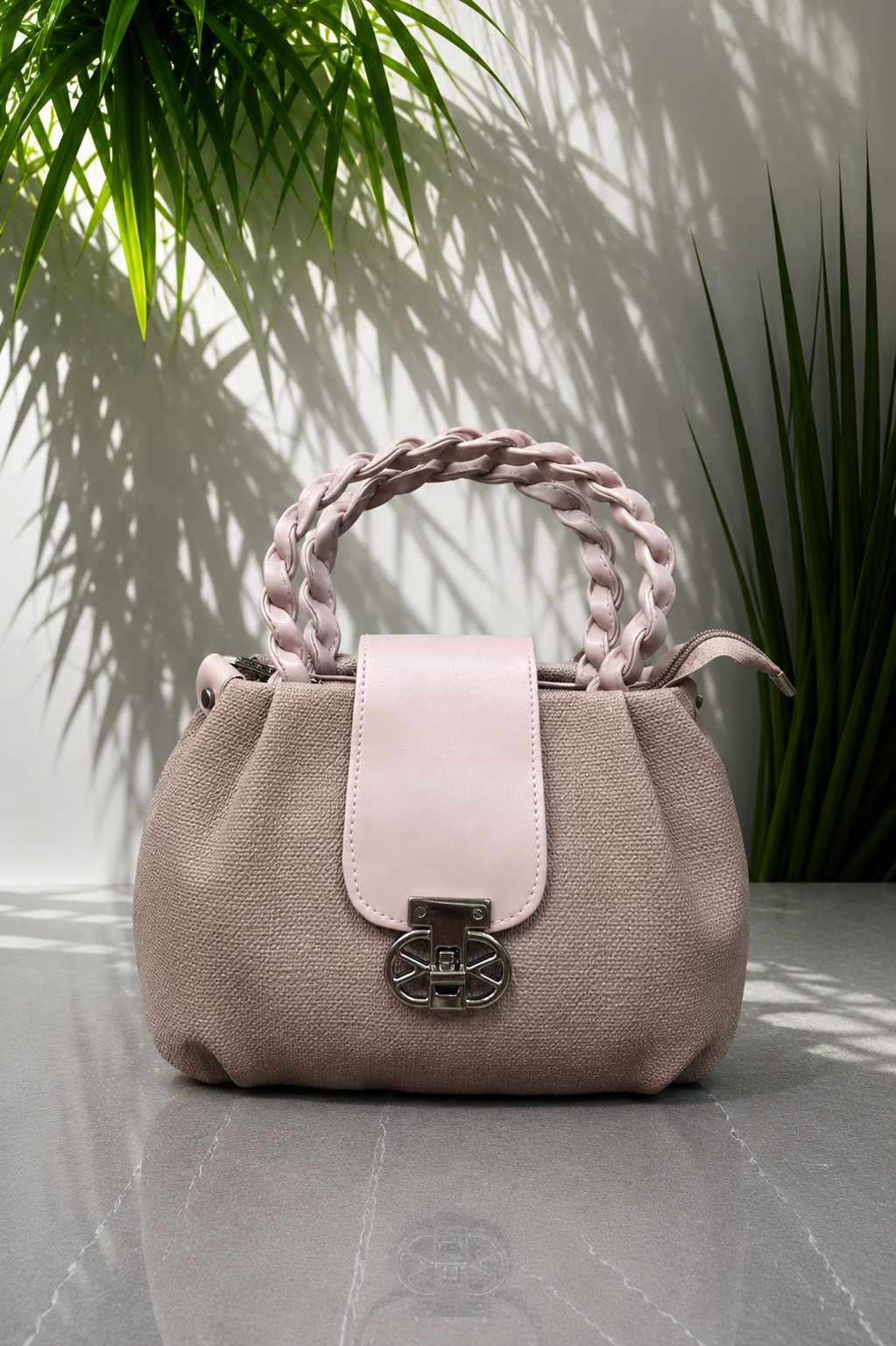 Bagitto Luxe Weave Top Handle Sling Bag for Women