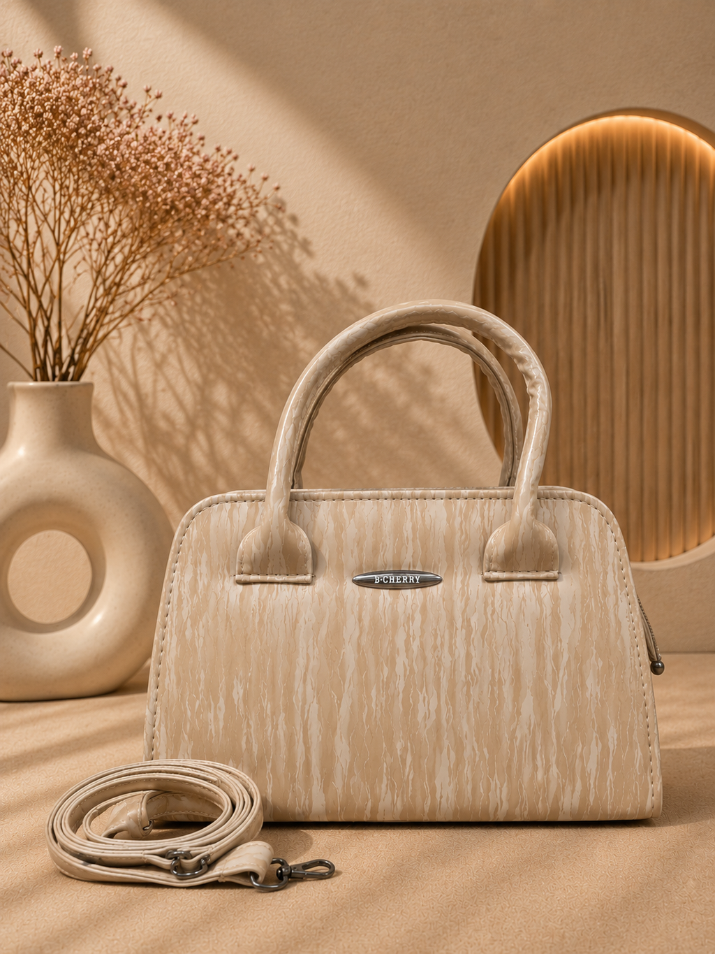 B Cherrry Elegant Textured Sling Bag for Women