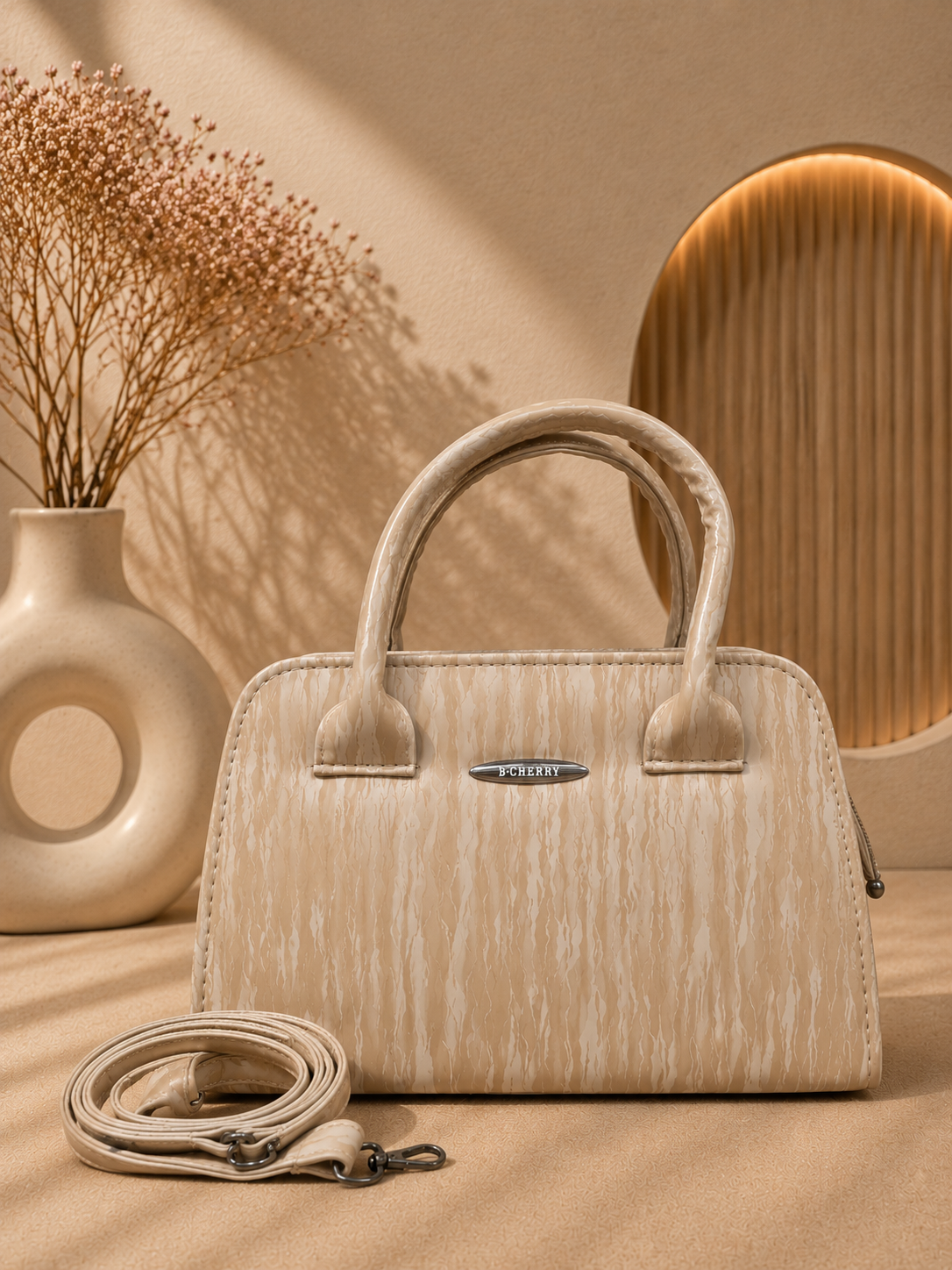 B Cherrry Elegant Textured Sling Bag for Women
