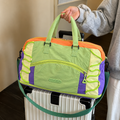 Multicolour Travel Duffel Bag with Multiple Pockets & Adjustable Shoulder Strap