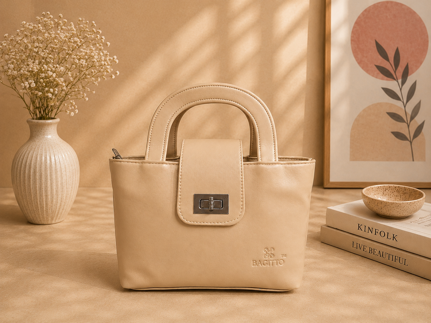 Bagitto Elegant Top Handle Sling Bag for Women