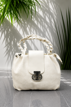 Bagitto Luxe Weave Top Handle Sling Bag for Women