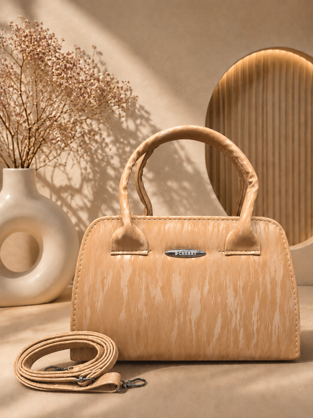 B Cherrry Elegant Textured Sling Bag for Women