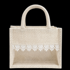 Jute Gift Hamper Bag with Transparent Window | Eco-Friendly Bag for Gifting, Return Gifts, Dry Fruits | Reusable Tote Bag