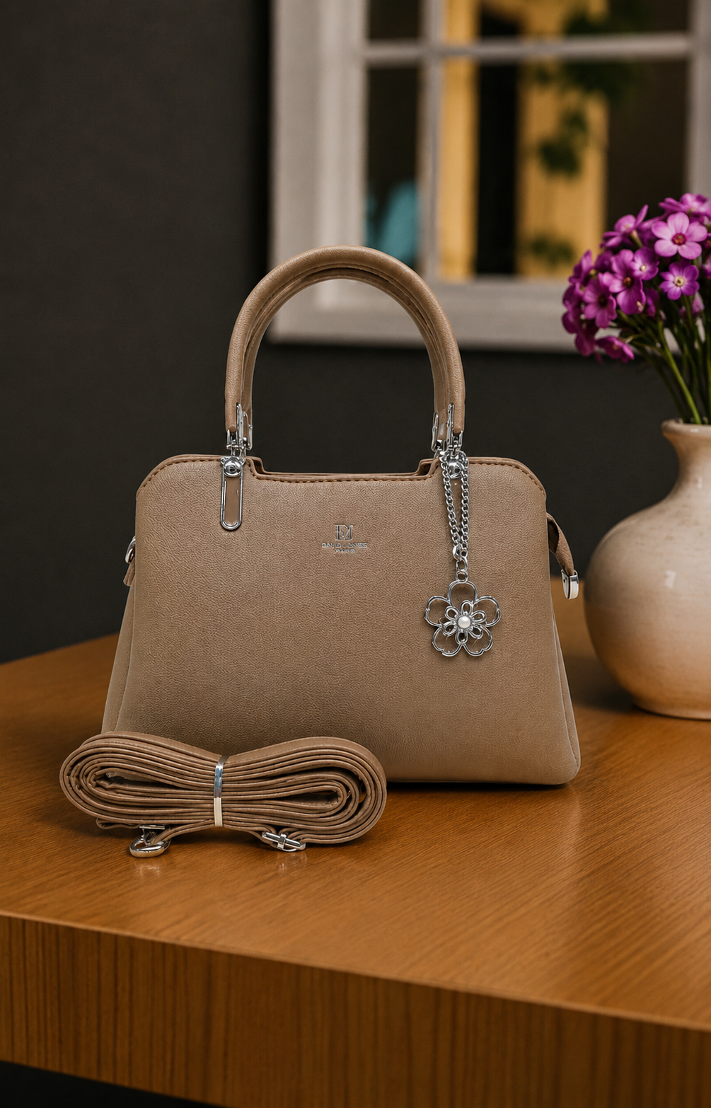 Deluxe Structured Carry Hand Bag