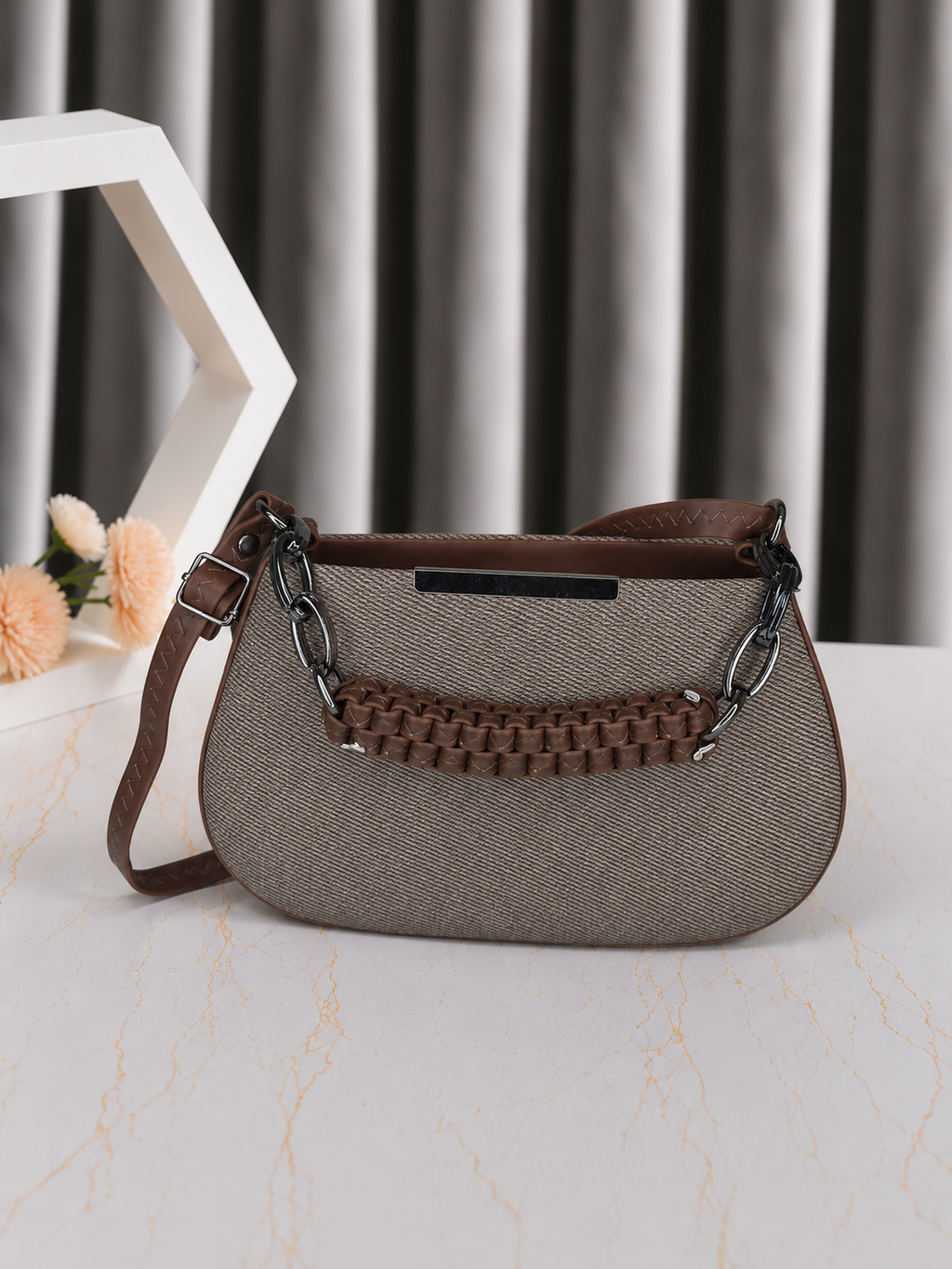 Urban Weave Sling Bag for Women