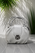 Bagitto Luxe Weave Top Handle Sling Bag for Women