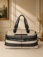 Premium Check Pattern Travel Duffle Bag