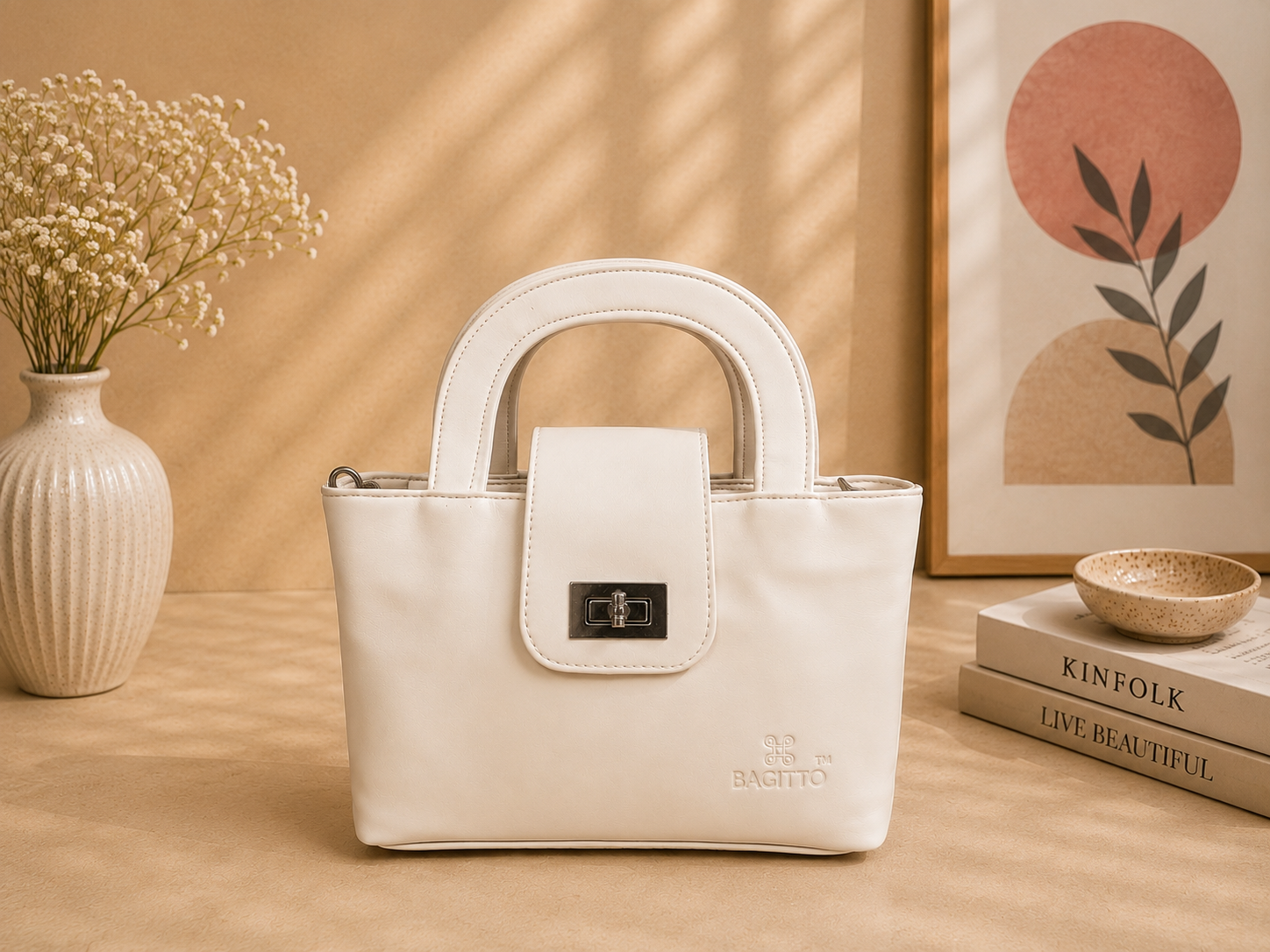 Bagitto Elegant Top Handle Sling Bag for Women