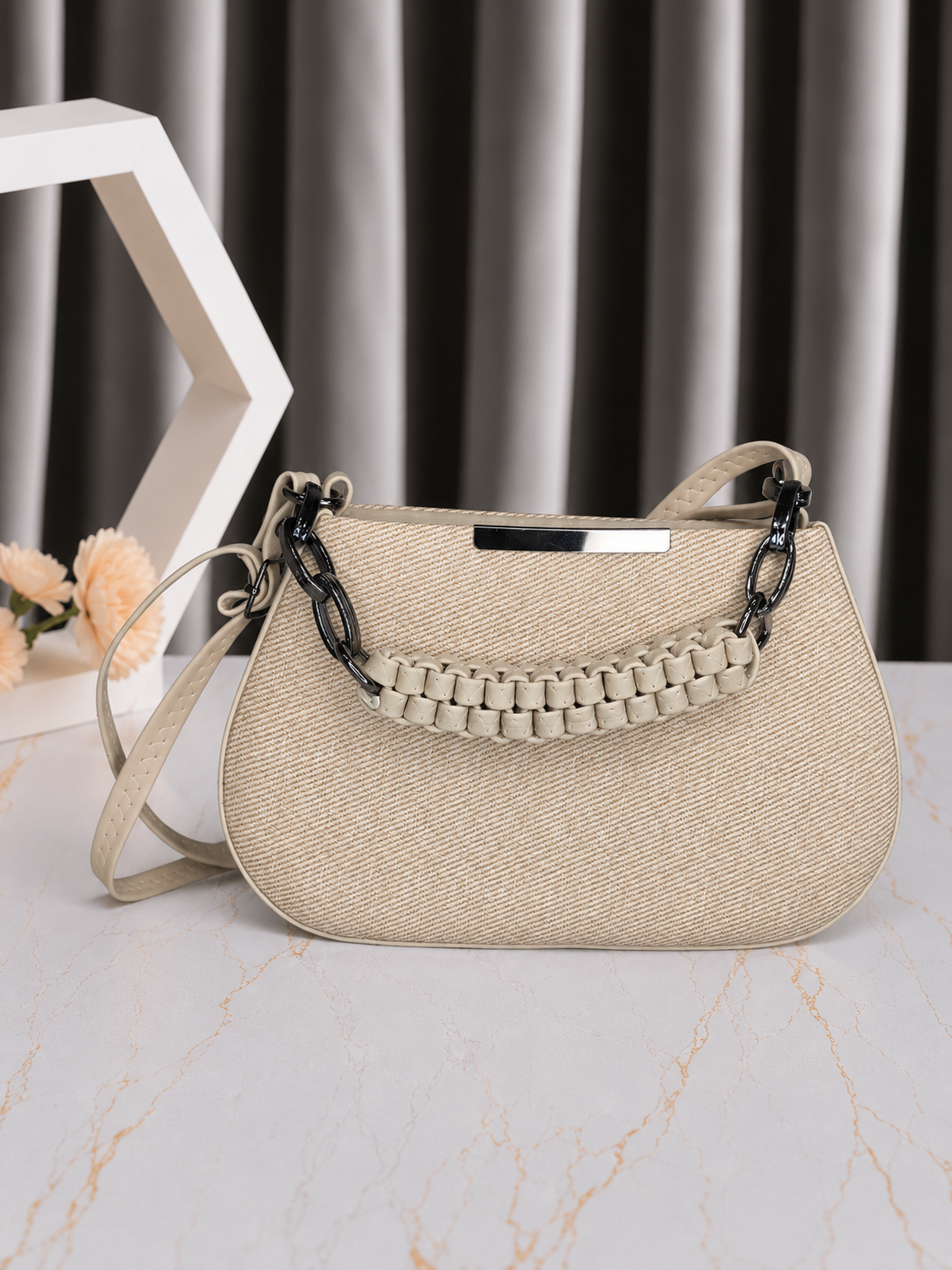 Urban Weave Sling Bag for Women