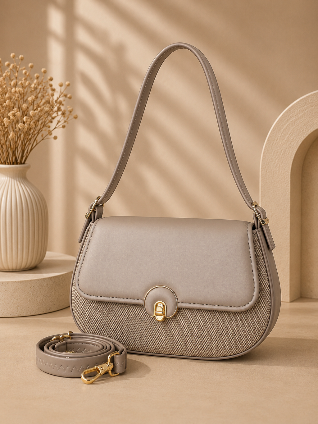 Classic Elegance Flap Sling Bag for Women