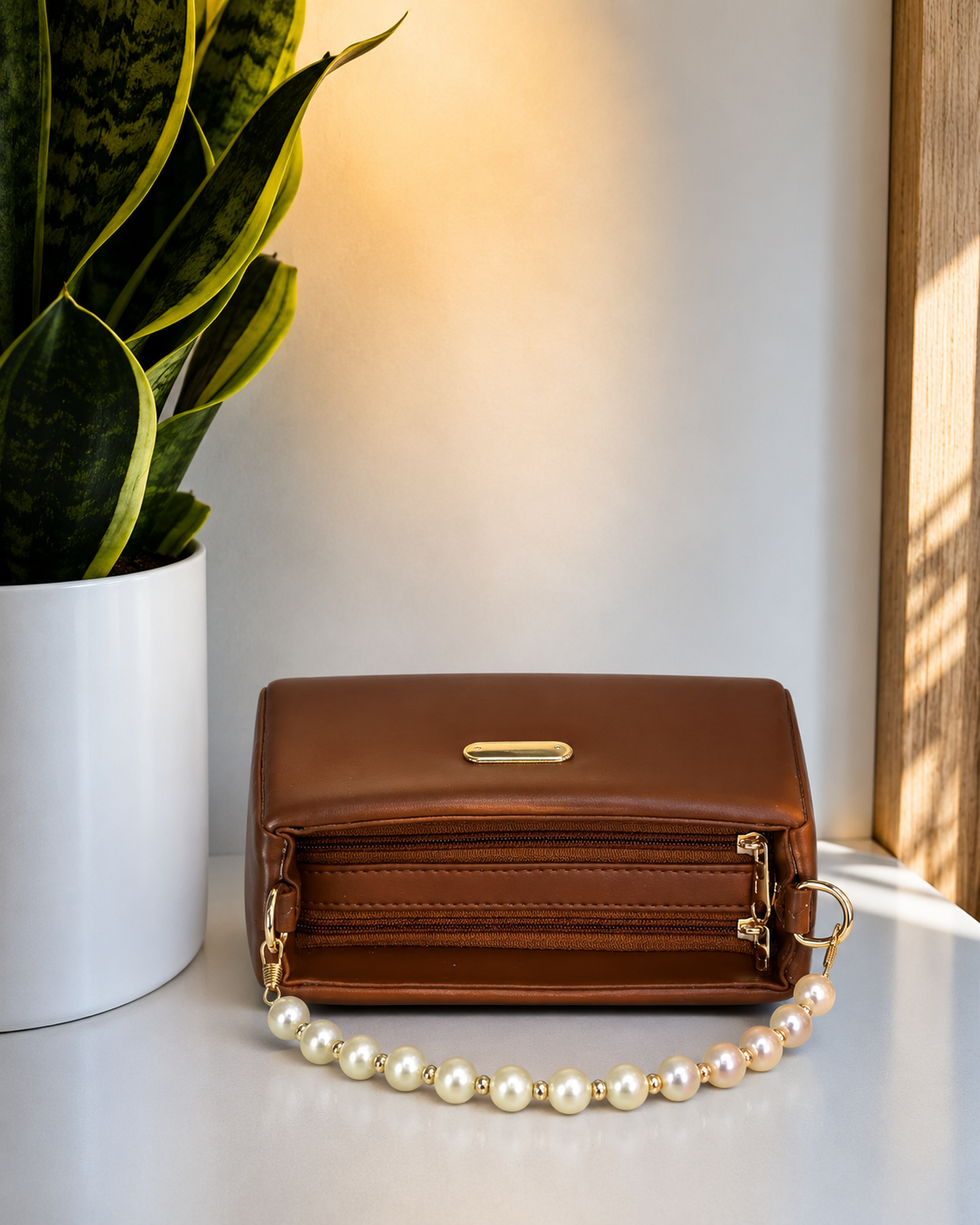 Pearl Grace Top Handle Sling Bag