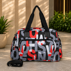 Urban Alphabet Print Travel Duffle Bag