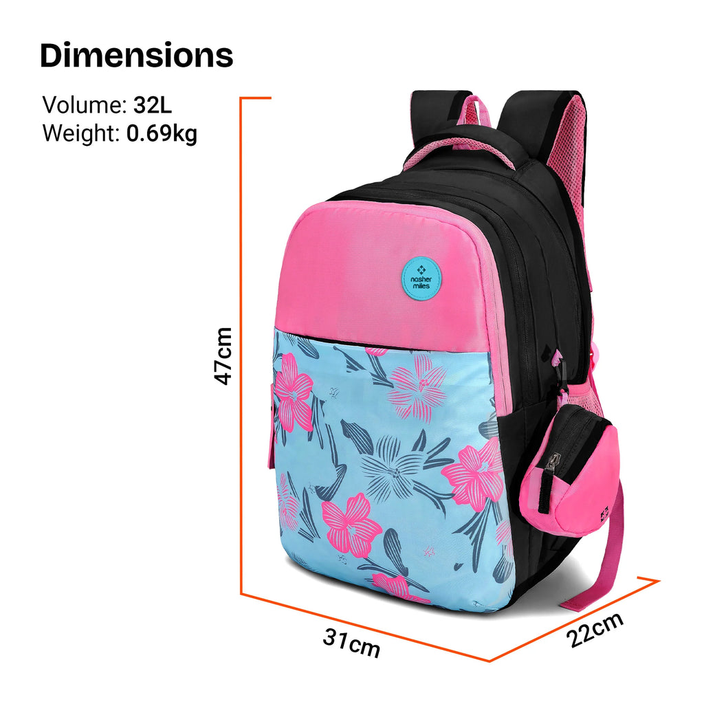 Nasher Miles Floral Fantasy School Bag