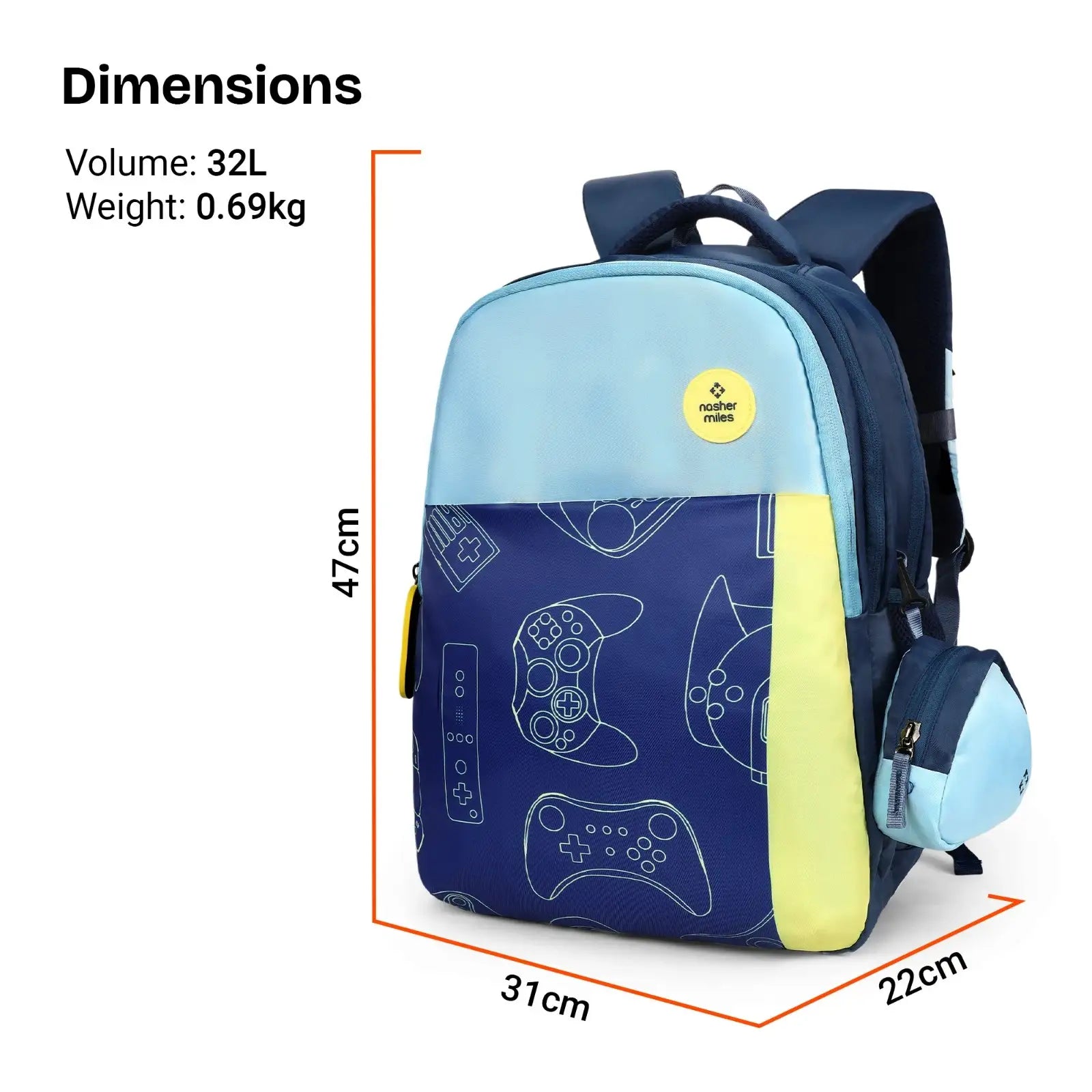Nasher Miles Gamer School Bag