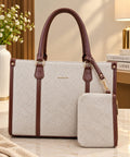 Women’s Structured Tote Bag with Matching Pouch – Spacious Everyday Handbag