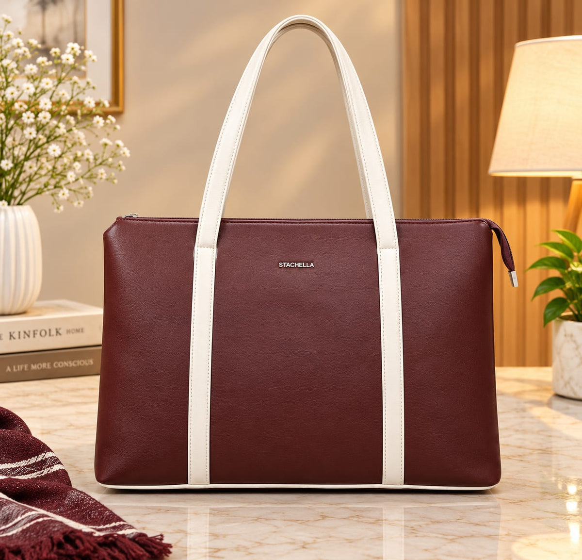 Women’s Large Structured Tote Bag – Spacious Everyday Handbag