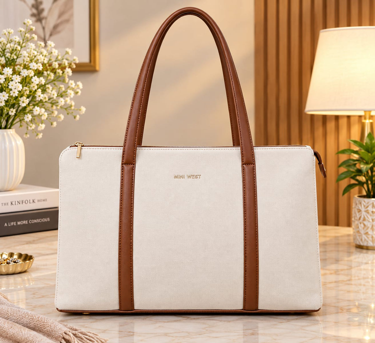 Women’s Large Structured Tote Bag – Spacious Everyday Handbag
