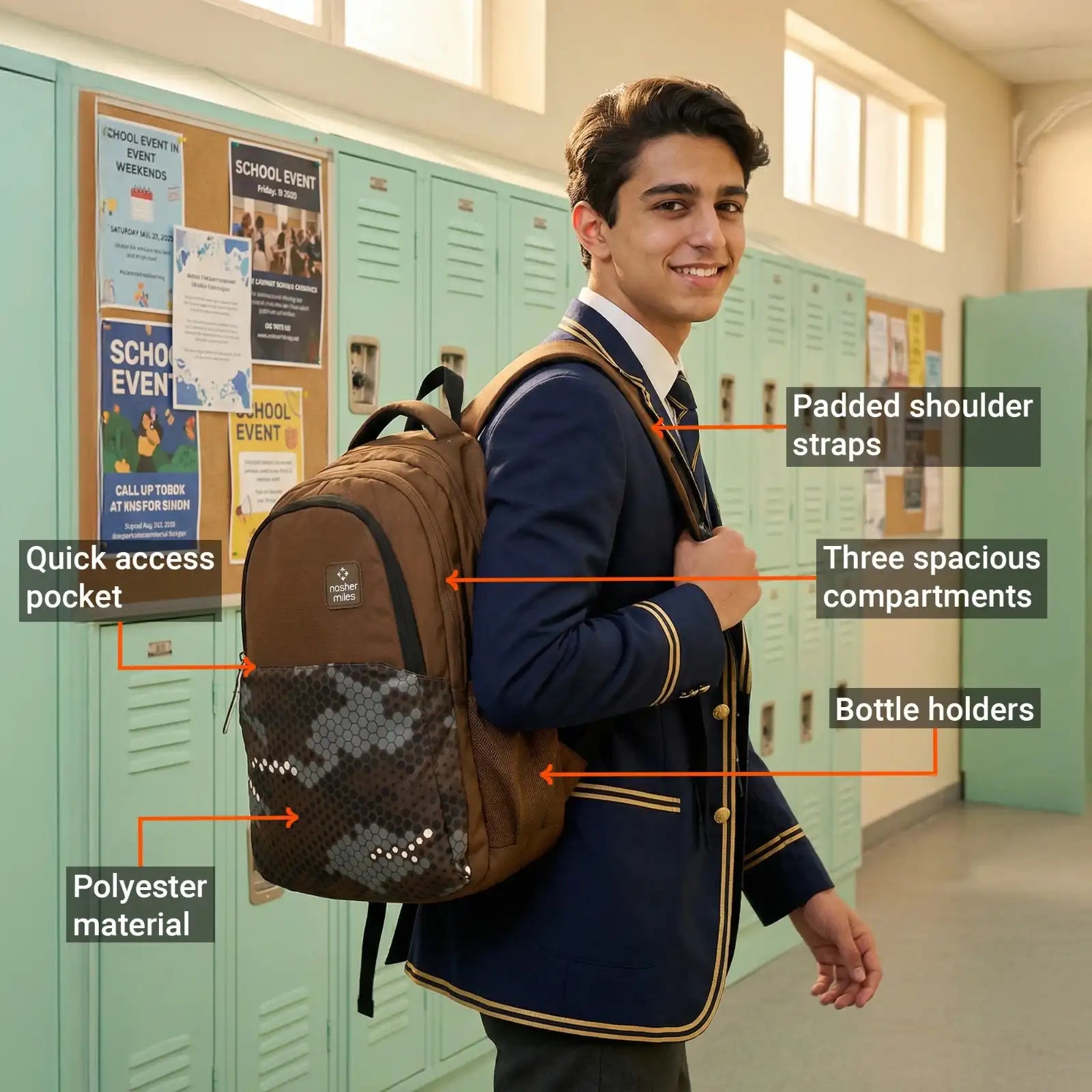 Nasher Miles Quad School Bag