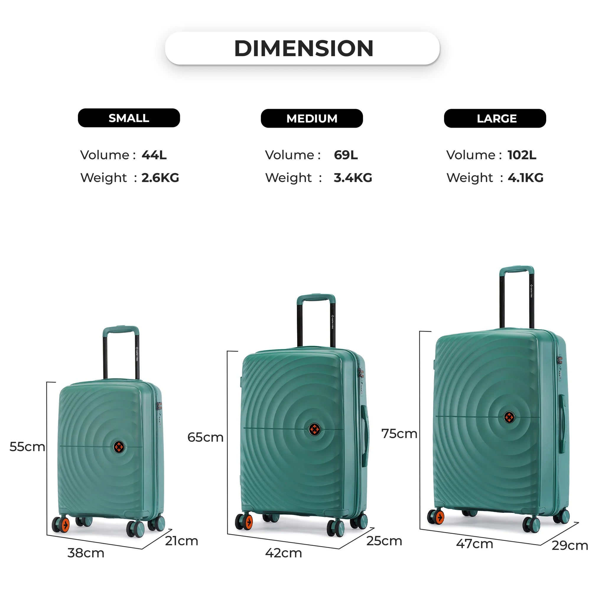 Nasher Miles Seattle Trolley Bag