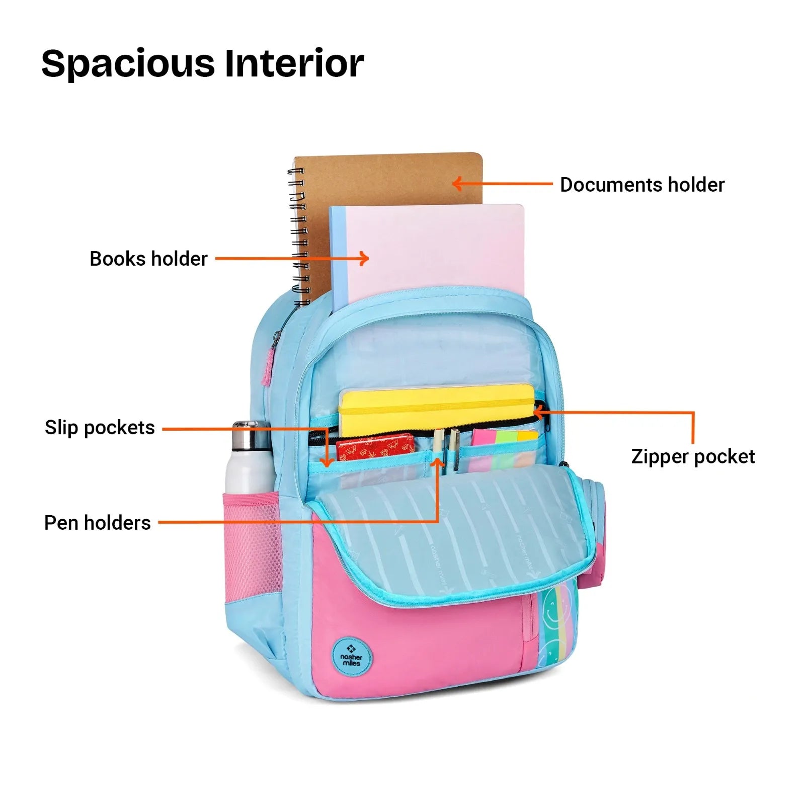 Nasher Miles Smiley Pop School Bag