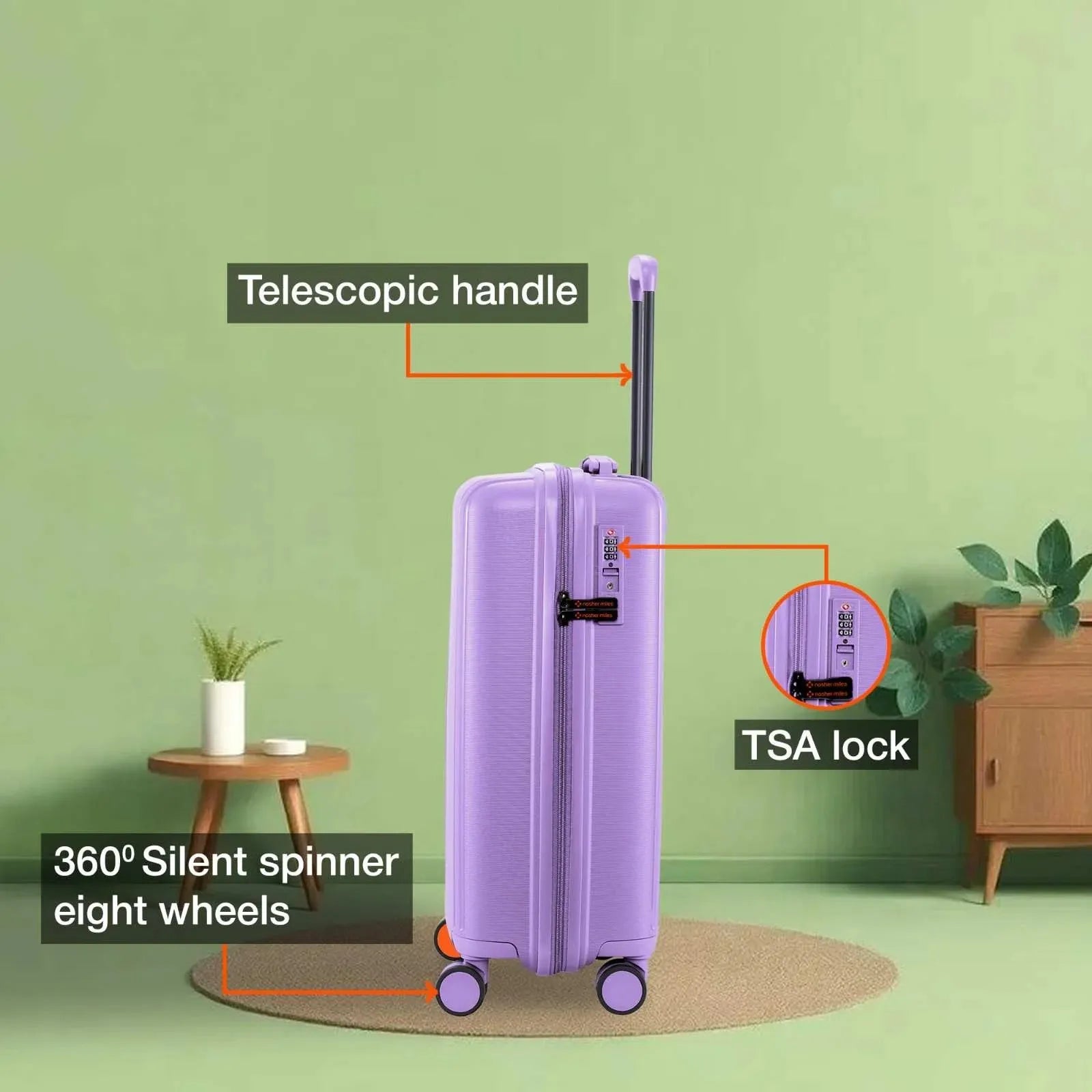 Nasher Miles The Line Trolley Bag