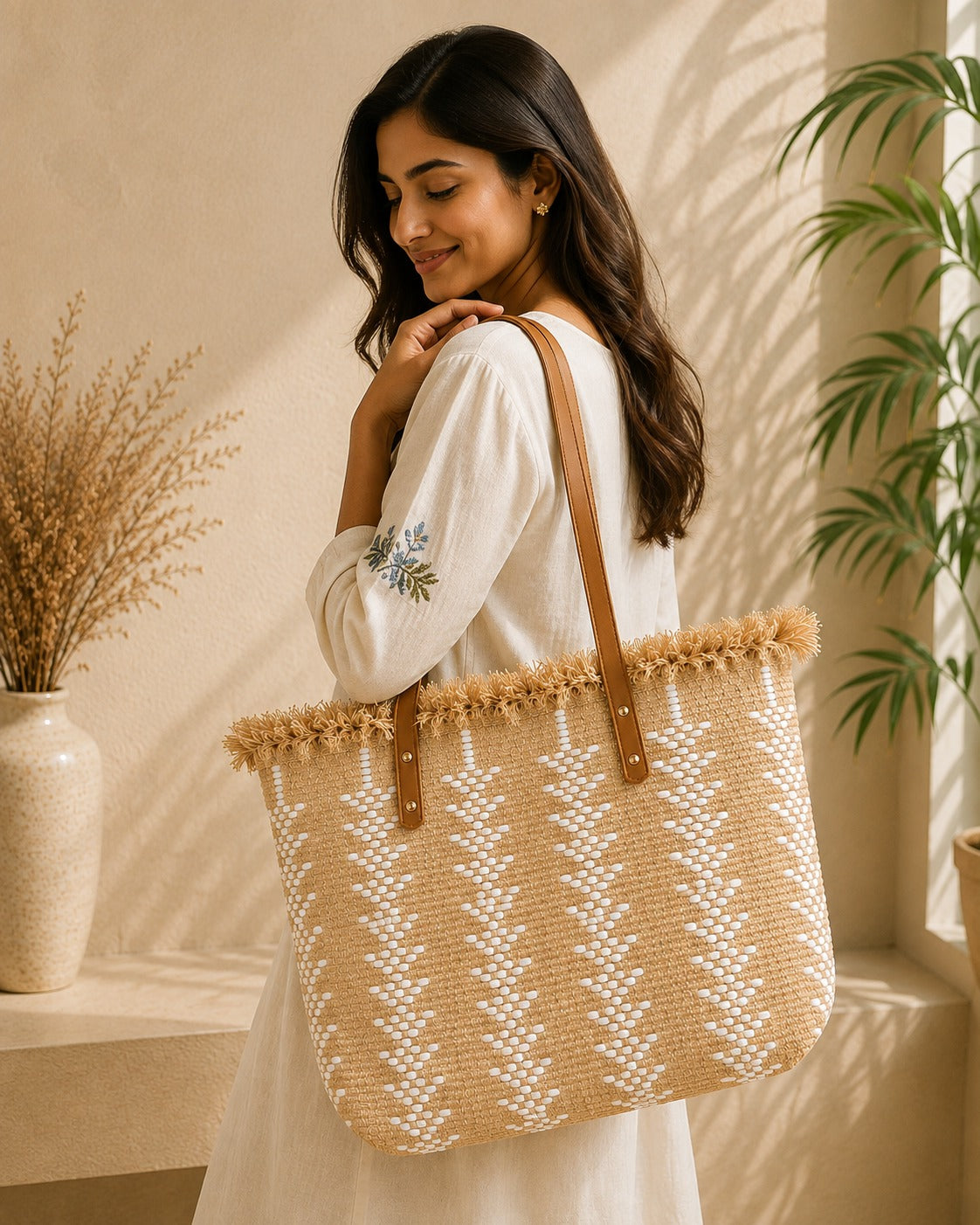 Casual Top-Handle Bags Large Tote Beach Bag Shopping Bags Underarm Shoulder Bag Female Commute Women Handbags Tote Bags