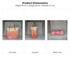 Coral Floral Tote Bag for Women – Large Everyday Shopping Bag