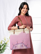 Coral Floral Tote Bag for Women – Large Everyday Shopping Bag