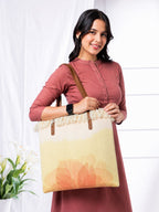Coral Floral Tote Bag for Women – Large Everyday Shopping Bag